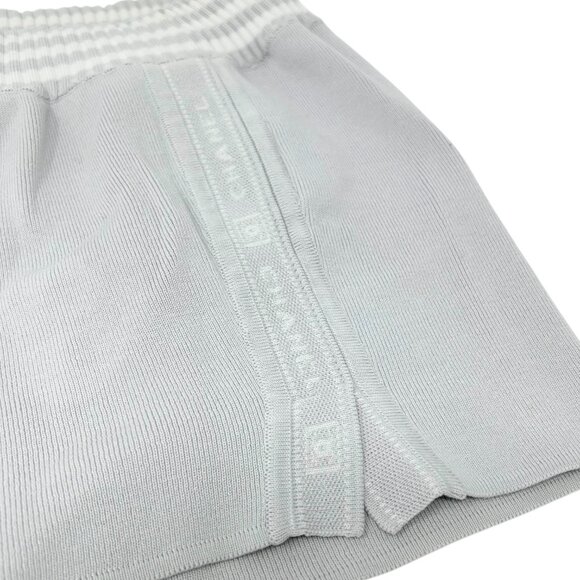 CHANEL Sport Vintage 04P CC Logo T-shirt Shorts Set Cotton Gray [105687] - Picture 14 of 16